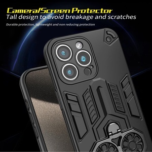 Custodia di Lusso Elegante Girevole con Doppio Anello di Supporto, Antiscivolo Antiurto in TPU PC con <span class=keywords><strong>Protezione</strong></span> Fotocamera per HONOR X80 PROMAX - Product Image 3
