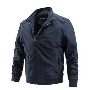 Fashion Spring Men's Jackets Solid Coats Male Casual Stand Collar Outerdoor Jacket