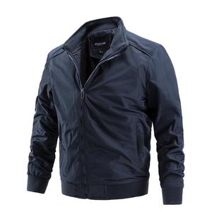 Vestes de printemps pour hommes, manteaux unis, veste décontractée à col montant pour homme, veste d'extérieur - Product Image 1