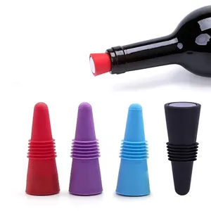 Riutilizzabile In Silicone Tappo di Bottiglia per il Vino Rosso Champagne Bevanda Soda Birra Cono Coperchio di Tenuta Coperchio Superiore Bicchieri Strumenti Bar