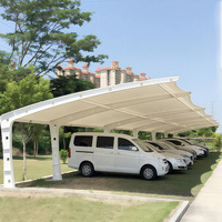 Grand auvent de voiture en PVDF pour l'extérieur, pare-soleil écologique et ignifuge pour les parkings, les hôtels, les garages, les écoles - Prix d'usine
