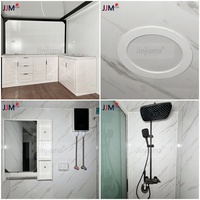 Maison préfabriquée pliable en acier extensible JJM China Mini, mobile, prête à vivre, 2 chambres, ensemble de meubles, design moderne