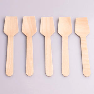 ชุดช้อนส้อมทำจากไม้เบิร์ชแบบใช้แล้วทิ้ง Tableware110/140/160/165มม. ชุดถุงกระดาษหรือพลาสติก - Product Image 5