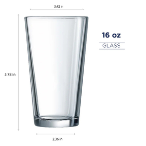 Hot Selling Clear16oz Pint <strong>Glass</strong> <strong>Beer</strong> <strong>Cup</strong> Restaurant Classic Customized Drink <strong>Glass</strong> With Cheap Price - Product Image 5