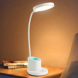 Lámpara de Escritorio LED Moderna, Recargable, Portátil, con Luz Nocturna y Porta Lápices, Cuidado para la Vista - Product Image 1