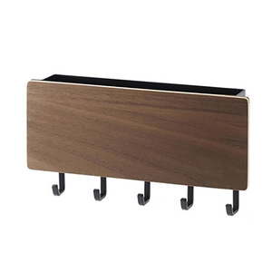 <span class=keywords><strong>Porte</strong></span>-clés <span class=keywords><strong>mural</strong></span> moderne en bois sans perçage, étagère de rangement polyvalente pour <span class=keywords><strong>courrier</strong></span>, organisateur domestique pour entrée - Product Image 1