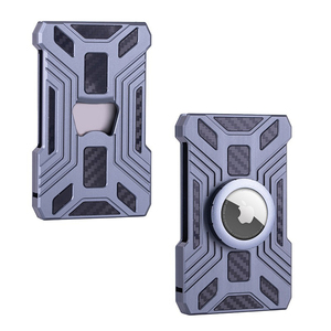 Gift Box Packaging RFID Blocking Bottle Opener Compatible with AirTag Metal <b>Card</b> <b>Holder</b> <b>Wallet</b> - Product Image 1