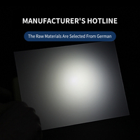 Film plastique diffuseur de lumière en polycarbonate en rouleau de 6x8 pieds/panneau en polycarbonate givré opale pour l'éclairage LED