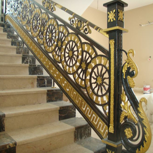 Rampe d'escalier en <span class=keywords><strong>acier</strong></span> de luxe, rampes en <span class=keywords><strong>acier</strong></span> <span class=keywords><strong>forgé</strong></span>, photos de rampes d'escalier en <span class=keywords><strong>fer</strong></span> <span class=keywords><strong>forgé</strong></span> pour escaliers - Product Image 2