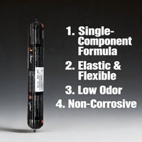 Sikaaflex 211 CN Mastic polyuréthane adhésif pour automobile et menuiserie, forte adhérence, élastique, résistant aux chocs, imperméable