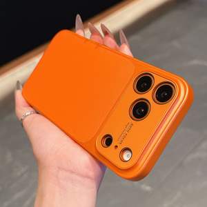 Funda de piel sintética minimalista con ventana grande para iPhone 17 Pro Max, recortes precisos, cobertura total, a prueba de golpes - Product Image 4