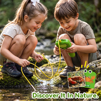 Kit de Découverte Scientifique STEM Borescope Parlant pour Enfants, Jouet Éducatif Montessori avec 100 Cartes d'Apprentissage, Écran IPS HD 2MP 2,4 pouces