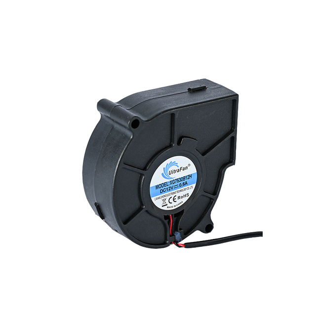 High Speed Radiator 24v 75mm 12v Dc Brushless Centrifugal Projector Cooling Fan 7530 Blower Fan