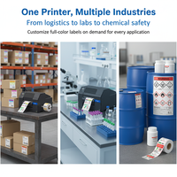 Imprimante d'étiquettes couleur industrielle à jet d'encre grand format CW-C6030A 8 pouces avec découpe automatique du papier