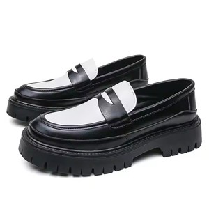 Mocasines Casuales de Plataforma Personalizados con Suela Gruesa de Microfibra Suave para Hombre, Tallas 38-46, Zapatos de Vestir en Colores Contrastantes - Product Image 3
