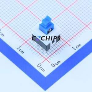 K8-7071D-L1 Push Button Switch Through hole Component (THT) Switch Self-Locking Rectangle Plunger Through Hole 100mA - Product Image 1