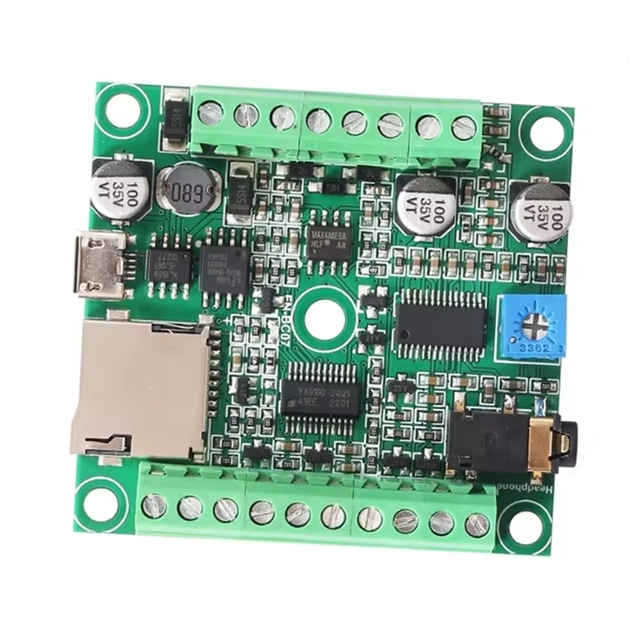 7 Buttons Triggered MP3 Sound Module RS485 Audio Player UART Serial MP3 Player Voice Module for Industrial Control System