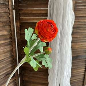 بيع بالجملة ورود صناعية ذات رأسين عالية الجودة زهور رانونكولوس ولوتس للتخرج واستخدام ديكور جداري لعيد الأم - Product Image 5