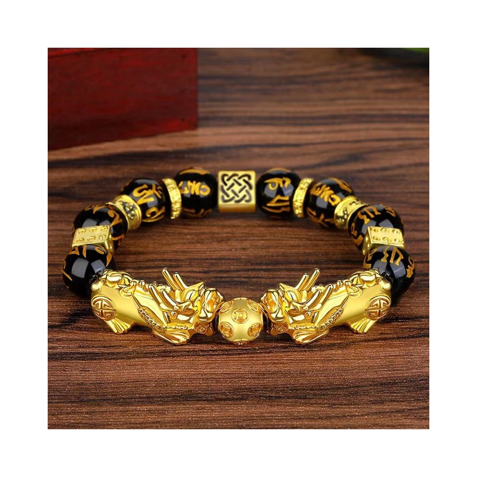 Sri Lanka Feng Shui Black Obsidian Wealth Bracelet Benefits Feng