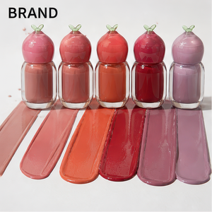 Private Label Natural Long Lasting <b>Lip</b> Plumping Vegan <b>Lip</b> <b>Gloss</b> Base with Black <b>Red</b> Heart Peach Buckle Sample Size Daily Makeup - Product Image 6