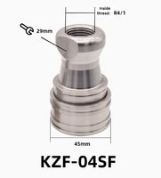 Prix usine 1/4 pouces en acier inoxydable 304 raccord rapide hydraulique compatible avec la série haute pression de refroidissement NITTO KZD KZF