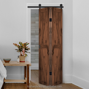 Bifold Intérieur Insonorisé Double Face Coulissant <span class=keywords><strong>Planche</strong></span> <span class=keywords><strong>De</strong></span> <span class=keywords><strong>Bois</strong></span> Massif Portes <span class=keywords><strong>De</strong></span> Grange - Product Image 5