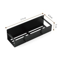 Support de rangement magnétique multifonctionnel en acier inoxydable pour réfrigérateur Punching Spice Side Hanging Wall Kitchen Organizer Sundries