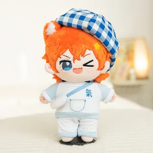 3d face plush doll China manufacturer custom plush doll stuffed toys 15cm 20cm plush Kpop star doll plush toy