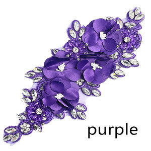 Handmade 3D Hoa May Ren Đính Thủy Tinh Chất Lượng Cao Rhinestone Thêu Vá Tại Chỗ Hàng Hóa Thiết Kế Mới Tùy Chỉnh - Product Image 5