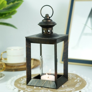 Foryoudecor Thương hiệu Mới bằng đồng kim loại <span class=keywords><strong>tealight</strong></span> nến đèn lồng bằng sáng chế Châu Âu đủ điều kiện bảng trung tâm tầng đứng nến đèn lồng - Product Image 5