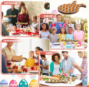 ที่ใส่ไข่21หลุมภาชนะถาดไข่ deviled ที่ทำจากไม้ผู้ถือไข่ deviled สำหรับ countertop อีสเตอร์ - Product Image 5