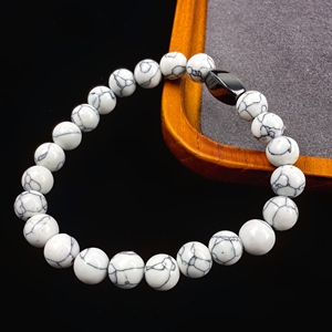 Bracelet élégant et élégant en perles d'agate pour hommes/femmes Accessoires de mode Accouterments Chaîne à main en pierre noire Dang - Product Image 3