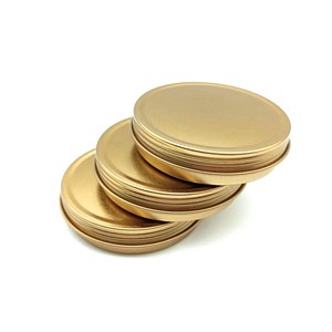 Scatola di Latta Vuota per Alimenti con Coperchio a Vite, Etichette Personalizzate, Finitura Dorata Ermetica per Confezionamento di Snack e Caramelle - Product Image 6