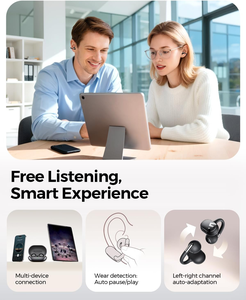 Audífonos <span class=keywords><strong>SoundPEATS</strong></span> Clip1 de Diseño Abierto con Hi-Res LDAC y Dolby Audio, Cómodos y Seguros con Clip, 40 Horas de Reproducción, Carga Rápida, IPX5 - Product Image 3