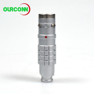 IP68プッシュプル円形コネクタ | FGG 00B 16P互換アダプターケーブル真鍮金メッキ (FGG.0B.309.CLAD52Z) - Product Image 2