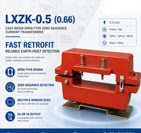 Transformateur de courant de séquence zéro de type ouvert LXZK-0.5 60x35mm pour la protection contre les fuites à la terre des câbles