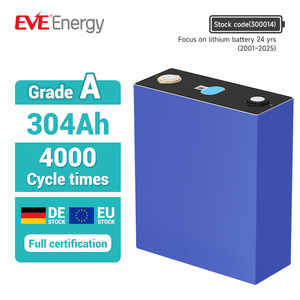 Eve <span class=keywords><strong>3</strong></span>.2v 304ah 972.8 Wh LiFePO4バッテリー4000サイクルリチウムバッテリーLiFePO4ゴルフ車用フォークリフトボートトラックE-自転車用 - Product Image 1