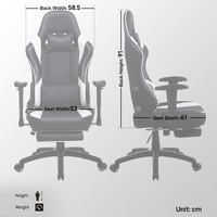 Chaise de Gaming en gros, chaise de bureau pour ordinateur de jeu Pc Gamer ergonomique et confortable, chaise de Gaming en cuir de course