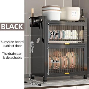 الأكثر مبيعًا من مستويين فوق الحوض رف تخزين مطبخ كبير سهل التركيب - Product Image 3