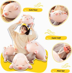 Hot Selling Soft Adorable Pig <strong>Pillow</strong> Custom Weighted Animal Toys for Christmas Birthday Gifts for <strong>Cuddling</strong> Wholesalers - Product Image 3