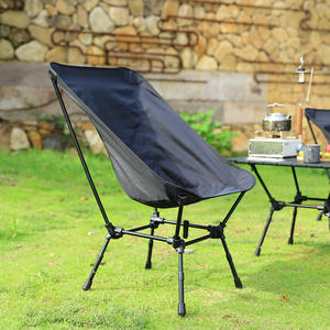 เก้าอี้พับกลางแจ้งแบบพกพา โครงอะลูมิเนียมอัลลอยด์ทรงสี่เหลี่ยม สำหรับตั้งแคมป์ ตกปลา ปิกนิก - Product Image 1