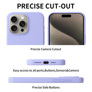 Nouvelle coque de téléphone en silicone liquide de mode pour <span class=keywords><strong>iPhone</strong></span> 15 <span class=keywords><strong>Pro</strong></span> Max antichoc étanche conception souple - Product Image 6