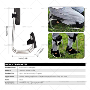 Siège de genou en acier inoxydable léger Protection manuelle du ménage Jardinage Réduit le stress sur les <span class=keywords><strong>genoux</strong></span> Siège de jardin à <span class=keywords><strong>genoux</strong></span> - Product Image 2