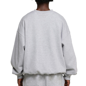 เสื้อสเวตเชิ้ตคอกลมผ้าฝ้ายหนาน้ำหนักมากสำหรับผู้ชาย - เสื้อฮู้ดดี้โอเวอร์ไซส์พิมพ์ลายดิจิทัลสำหรับฤดูใบไม้ร่วงพร้อมดีไซน์แบบกำหนดเอง - Product Image 4