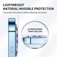 Objectif de téléphone portable avec zoom et protection en verre pour iPhone 12 13 Pro Max X Xs Max