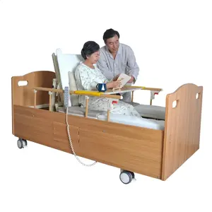 Tecforcare điện điều dưỡng Giường Y Tế Nhà chăm sóc giường cho người già Gỗ điện giường bệnh viện với biến