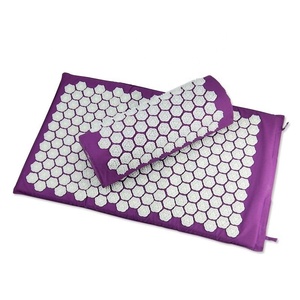 <span class=keywords><strong>Esterilla</strong></span> de Acupuntura Bstar con Almohada y Bolas de Masaje con Púas - Plegable, Portátil, Ecológica y Duradera para Yoga y Pilates - Product Image 4