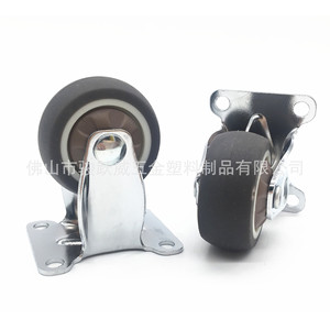 Ruedas para Muebles de 1.5 Pulgadas, Rueda Rígida de TPR con Rodamientos de Bolas para Cajones y Armarios, Uso Silencioso - Product Image 1