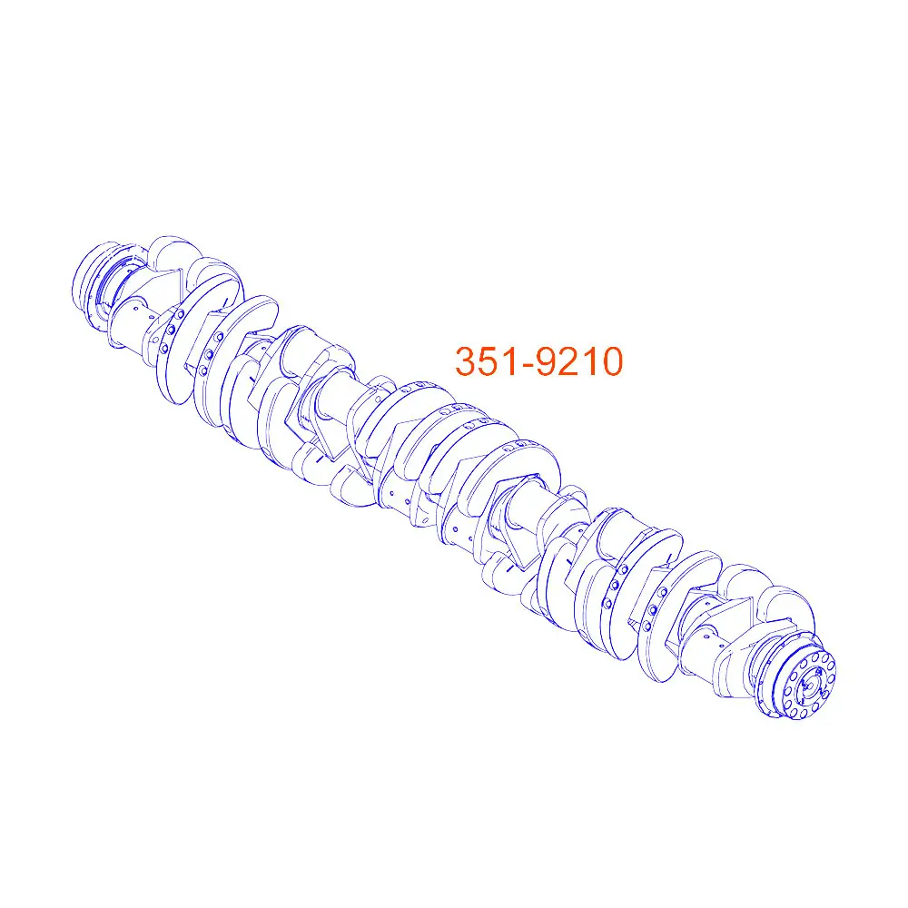 Gerador, 351-9210 g3520 manivela eixo g3520 gerador conjunto motor manivela eixo 3519210 para gerador caterpillar g3520