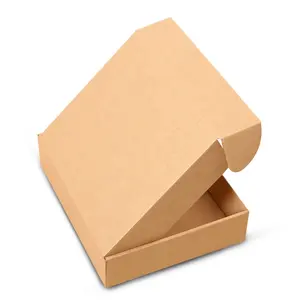 Verzenddozen Karton Gerecycled Kleding Mailer Verpakking Papier Doos Hoge Kwaliteit Op Maat Gedrukt Logo Gegolfd Roze